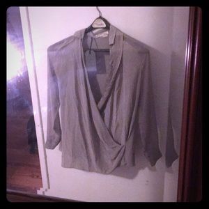 ALLSAINTS SILK DRESS SHIRT SIZE 4
